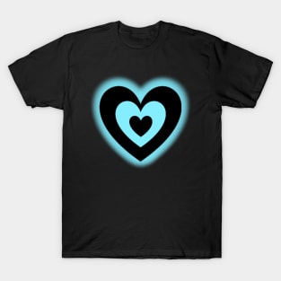 The Blue heart x the black heart . LOVE T-Shirt